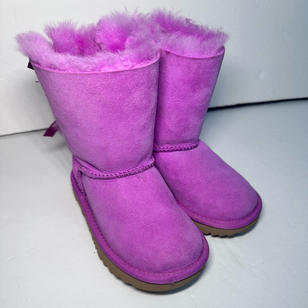 Kids Pink UGG Shearling Boots